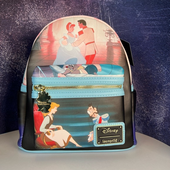 Loungefly: Disney - Cinderella Princess Scene Mini Backpack - Picture 1 of 4